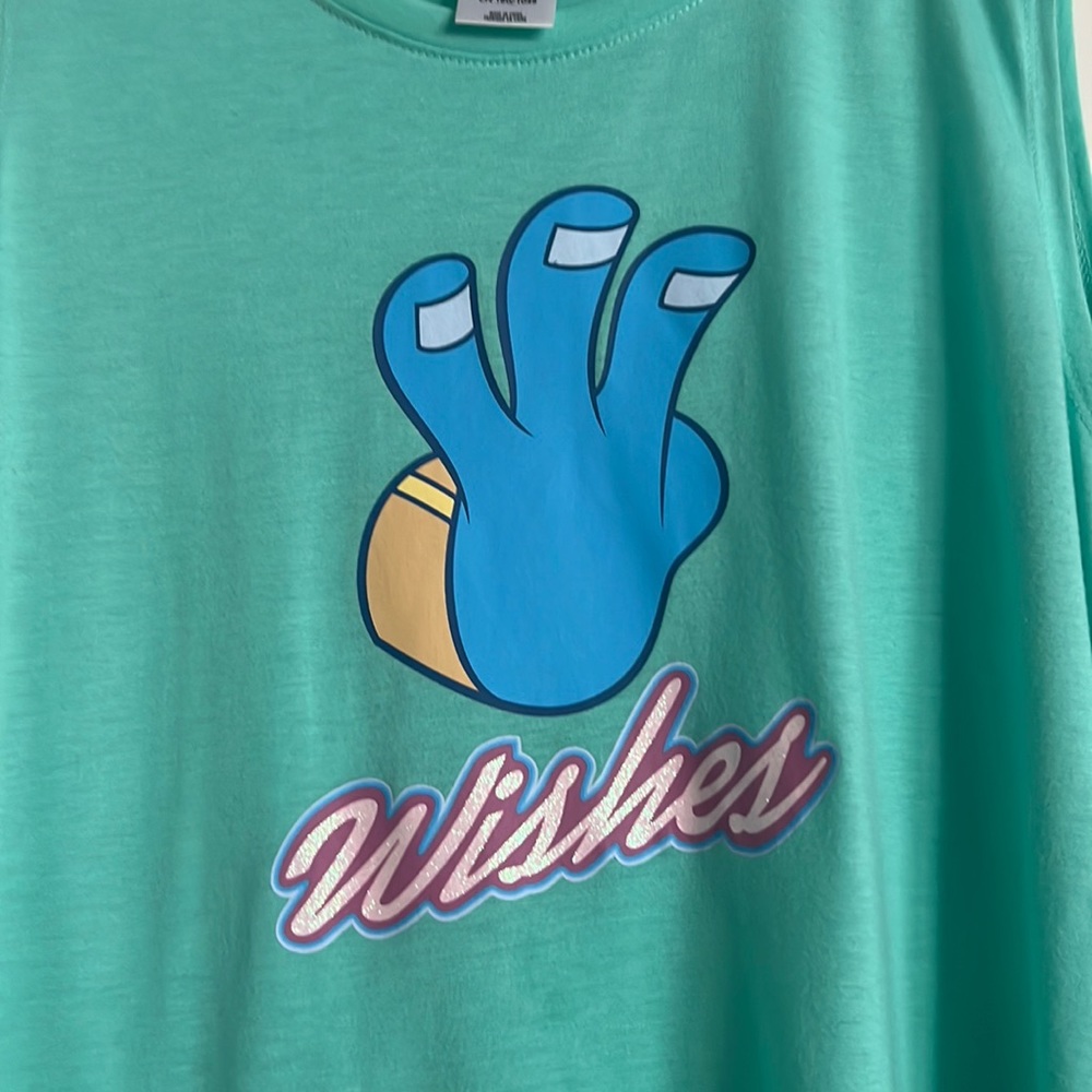 Disney Aladdin Genie Three (3) Wishes Glitter Tank Top